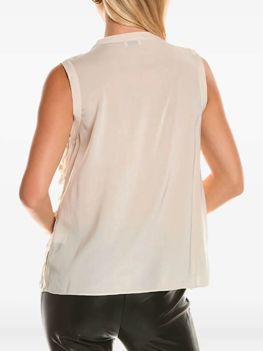 Brunello Cucinelli petal effect sleeveless top - Beige