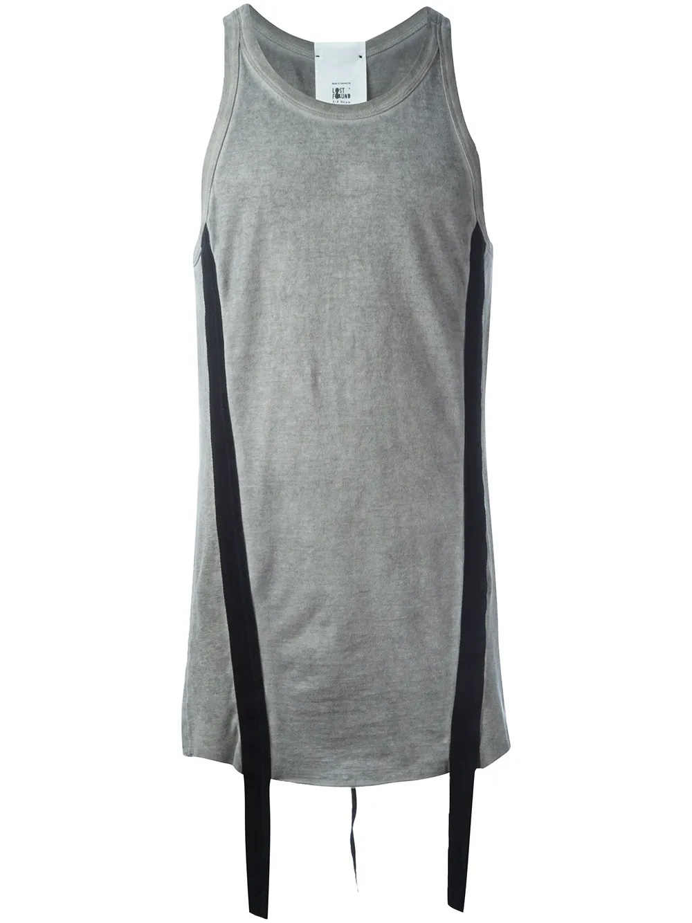 Lost & Found Rooms stripe appliqué tank top | Grey | Image 1