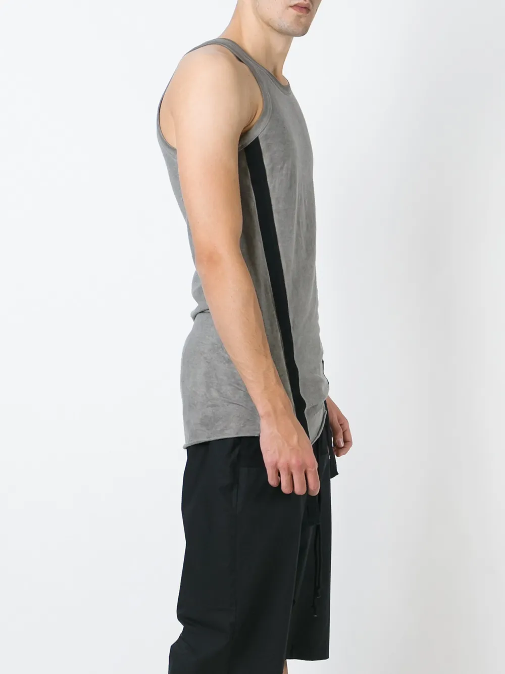 Lost & Found Rooms stripe appliqué tank top Grijs