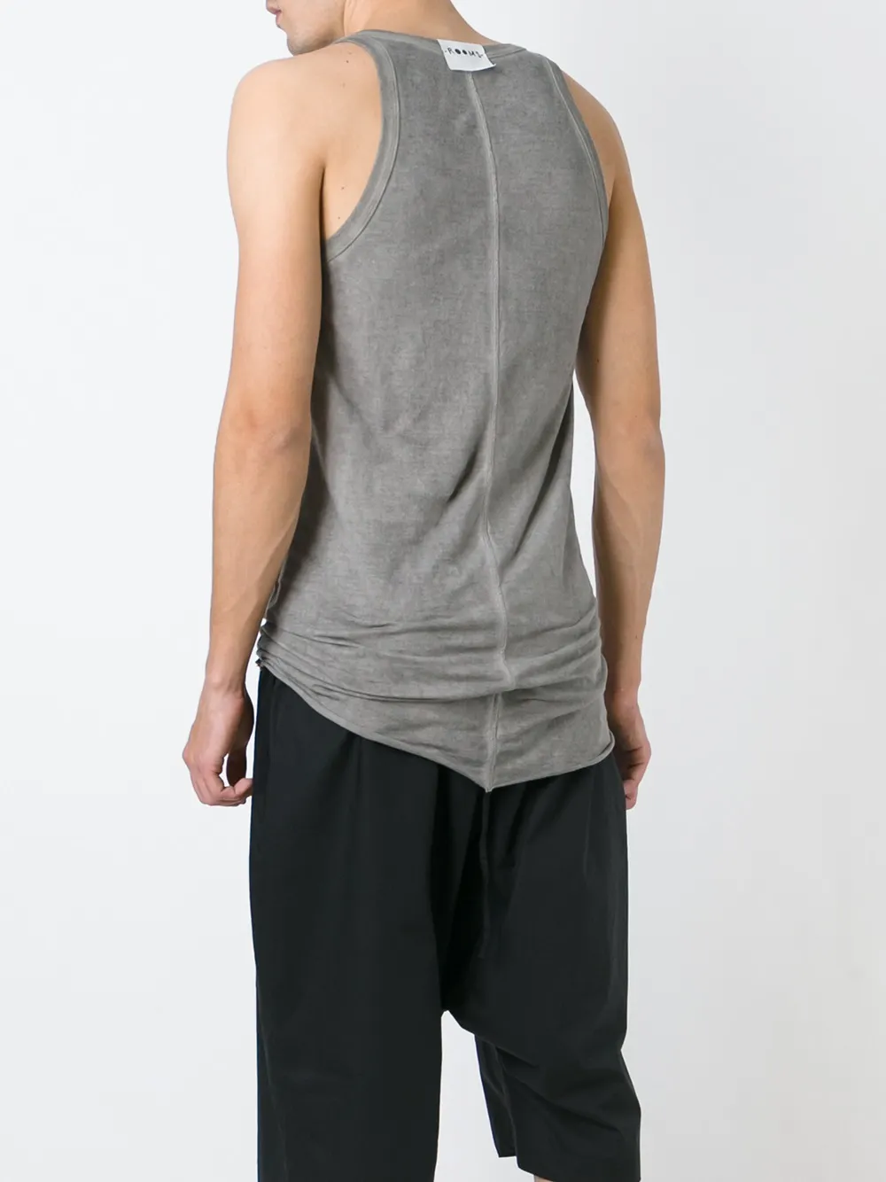 Lost & Found Rooms stripe appliqué tank top Grijs
