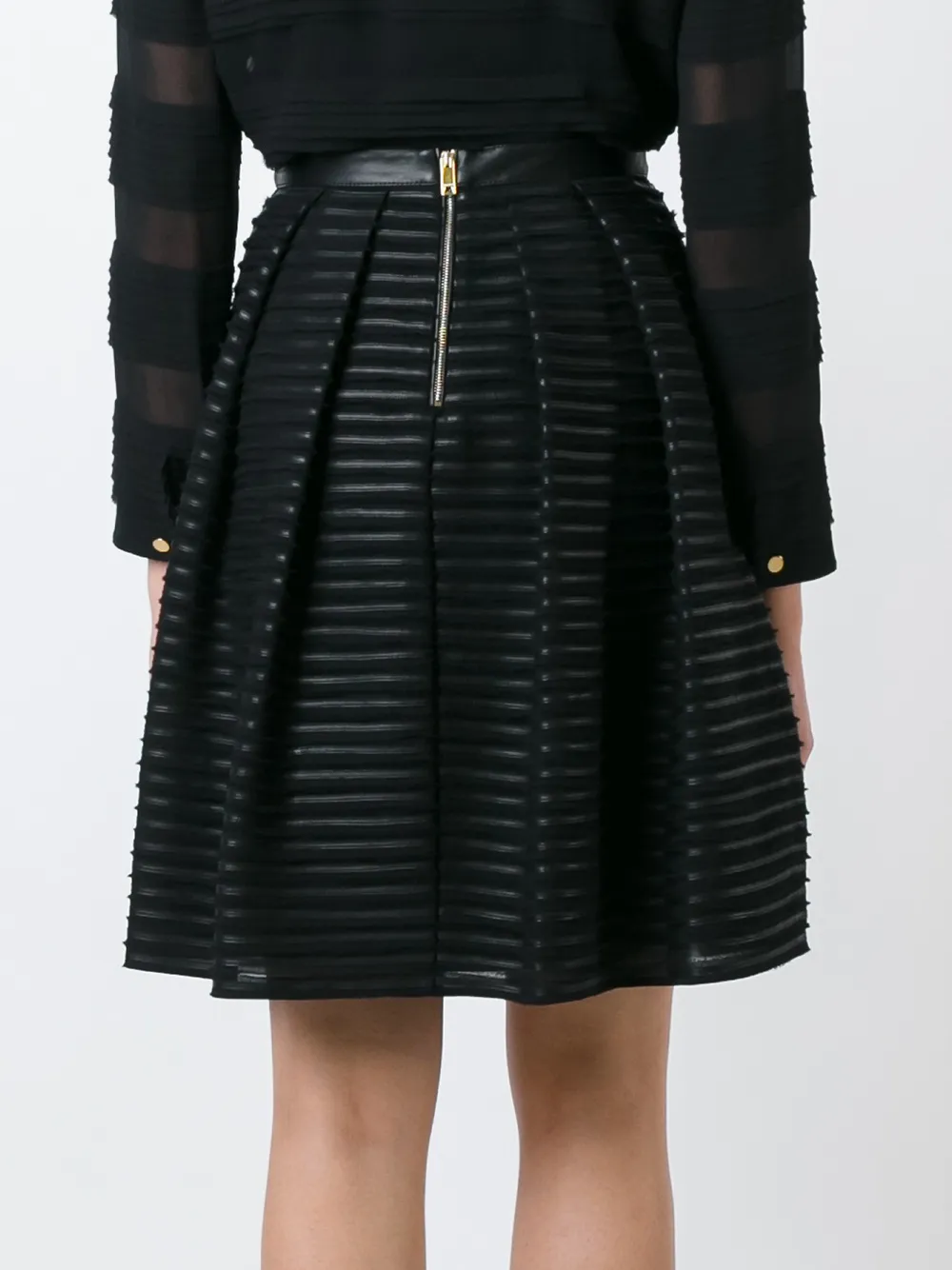 a字形条纹半身裙