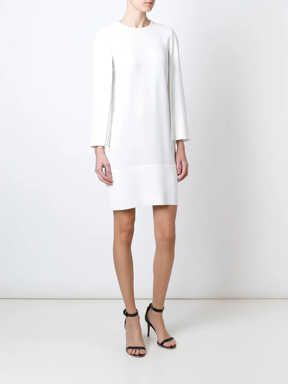 Givenchy crepe slit sleeve dress Wit
