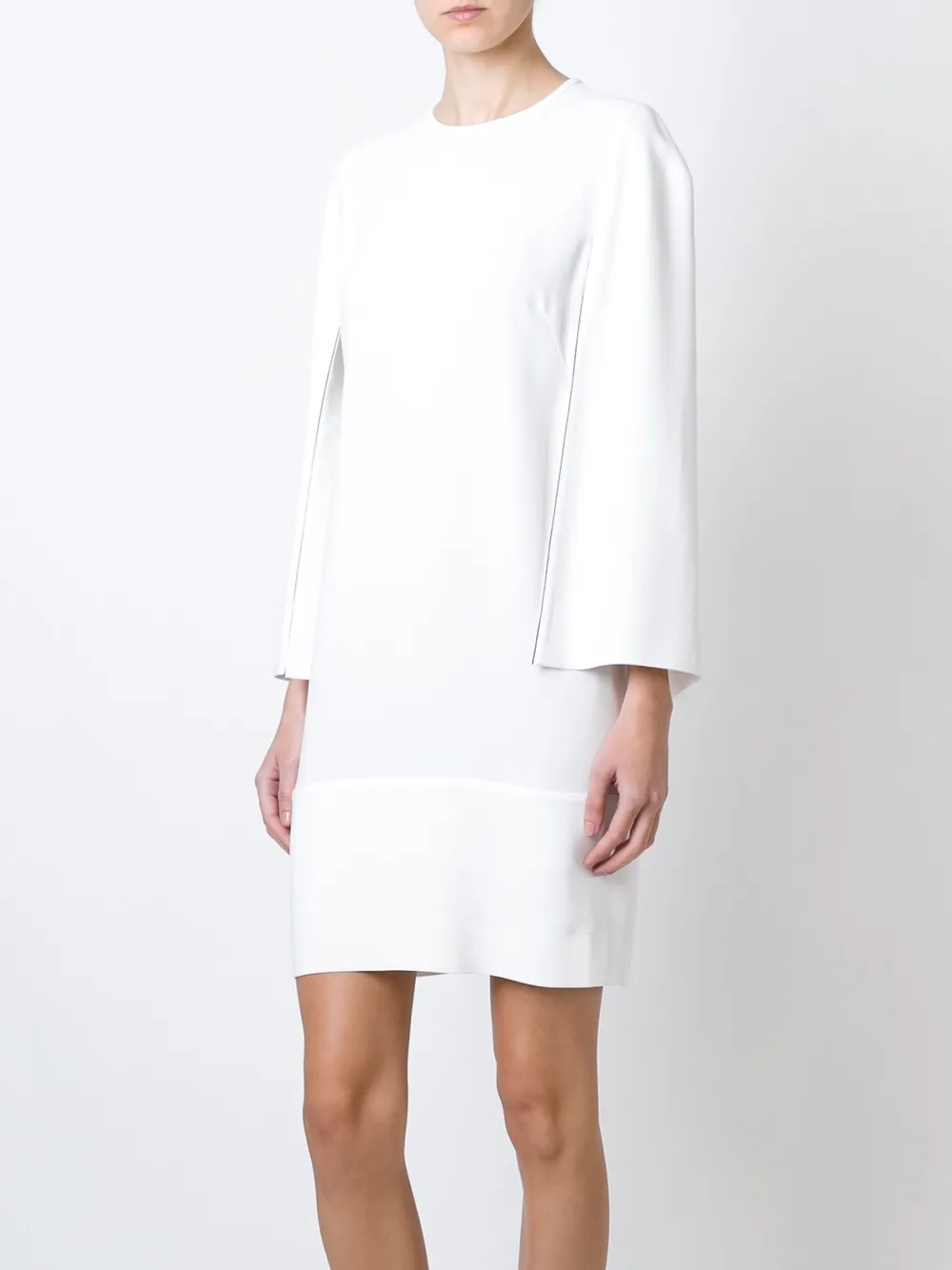 Givenchy crepe slit sleeve dress Wit