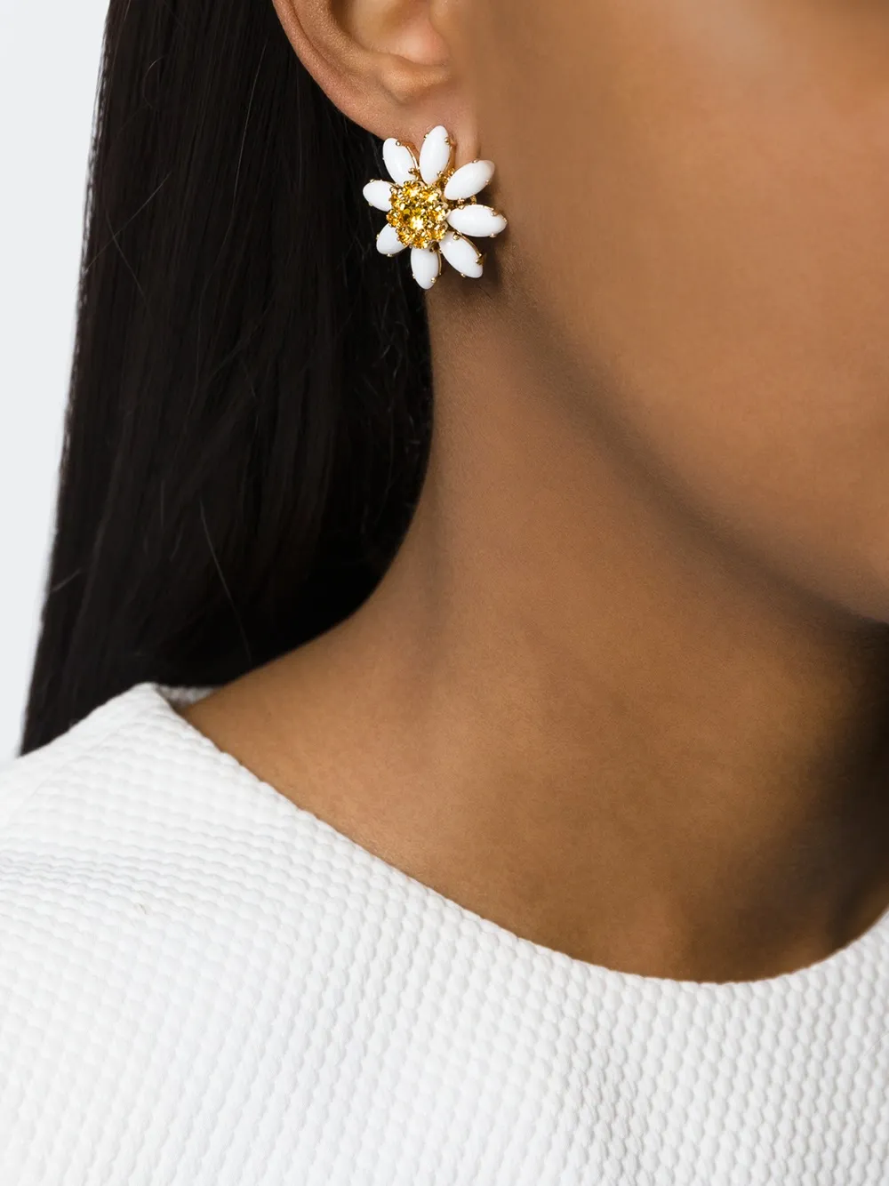 dolce & gabbana 镶嵌花卉耳环