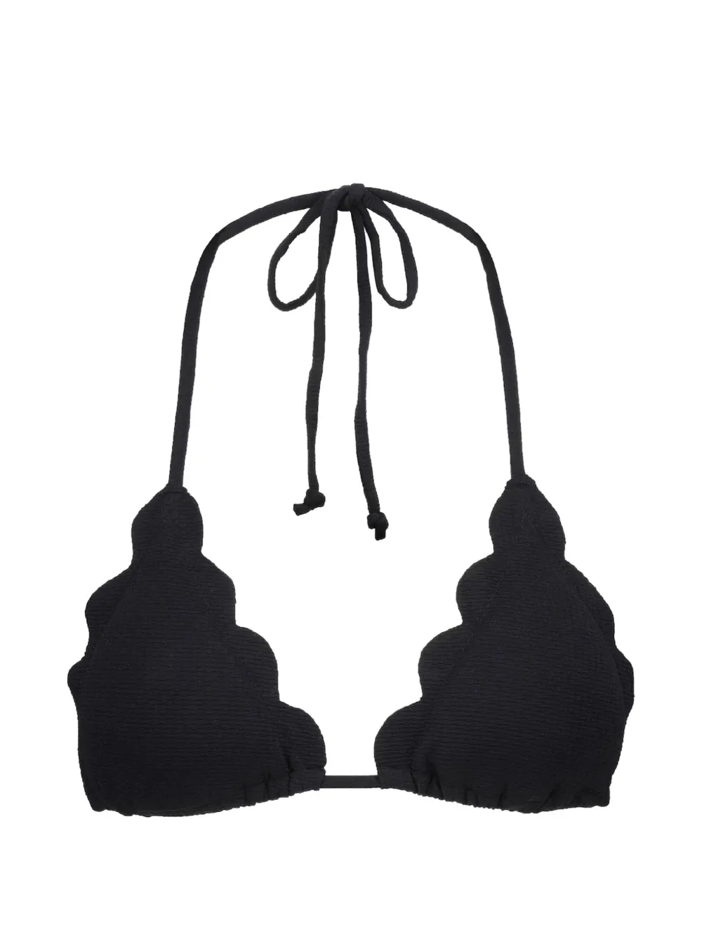 Marysia scalloped trim bikini set - Nero