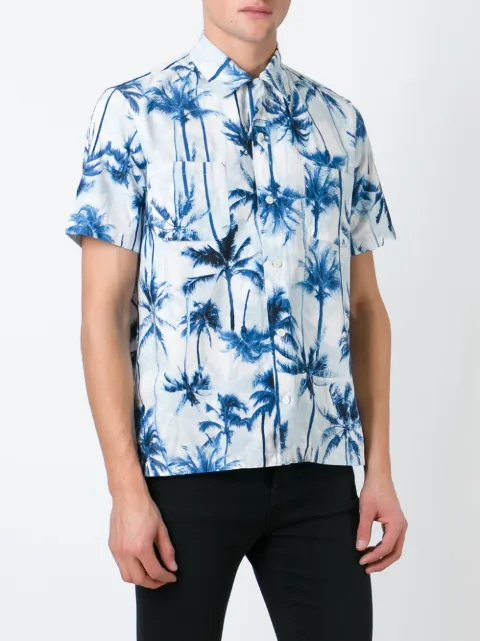 saint laurent palm shirt