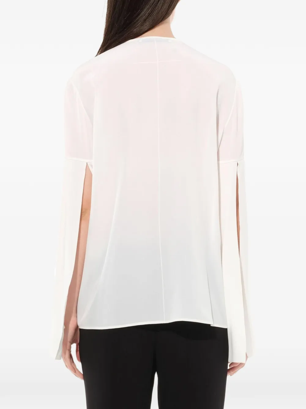 Givenchy pussy bow blouse Wit