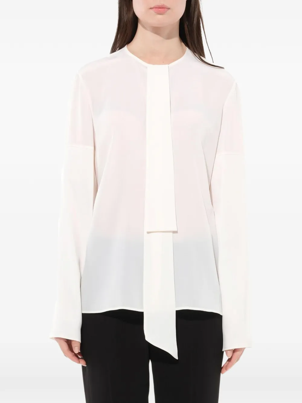 Givenchy pussy bow blouse - Bianco