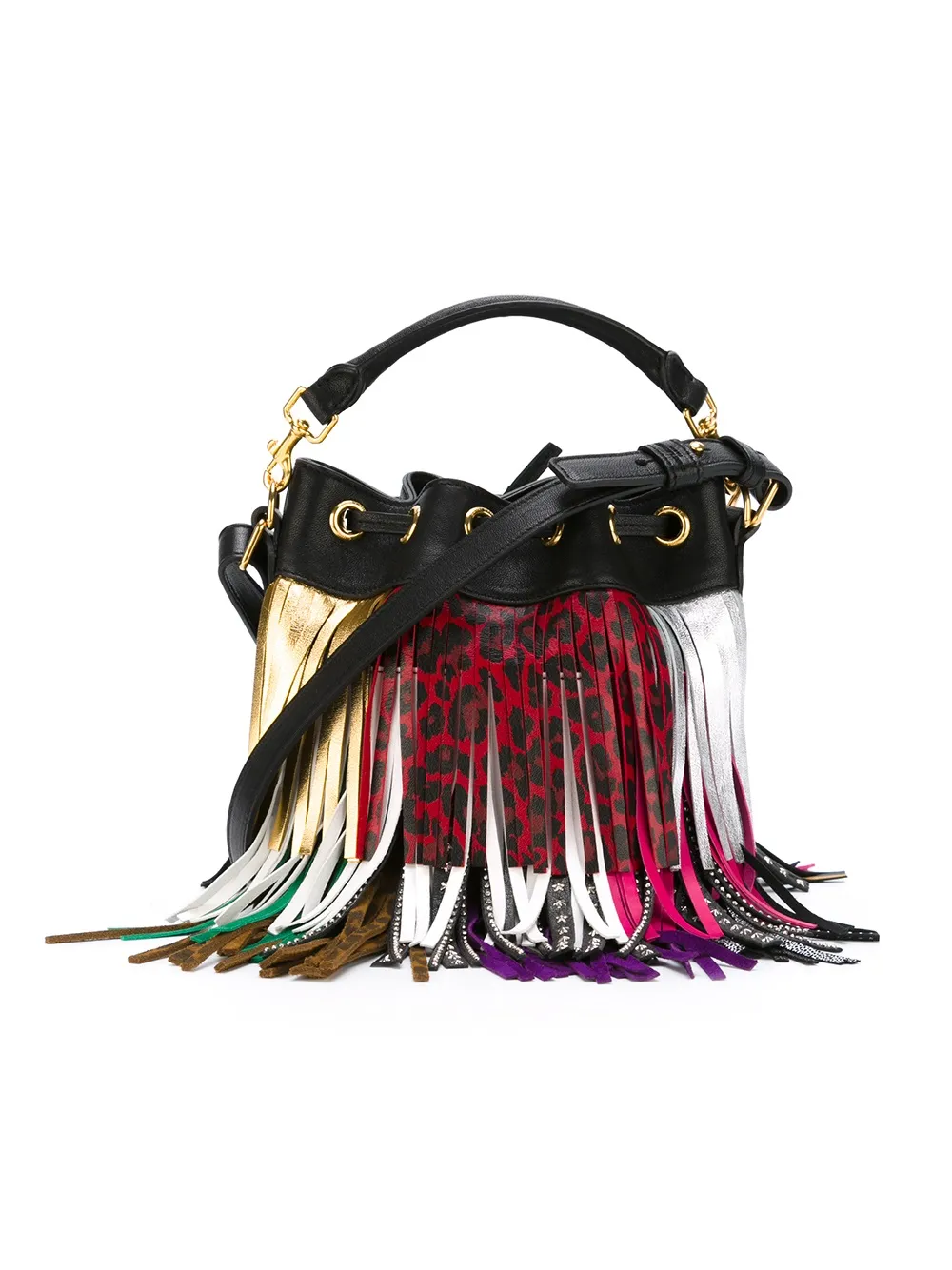 Saint Laurent 'emmanuelle' Bucket Bag In Black