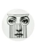 Fornasetti face print plate - Black