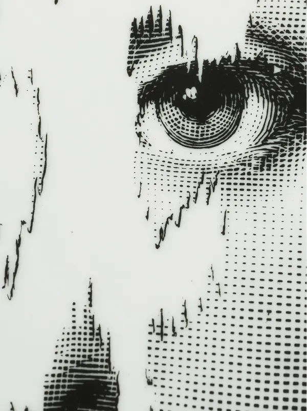 Fornasetti フェイスプリント プレート | ブラック | FARFETCH JP