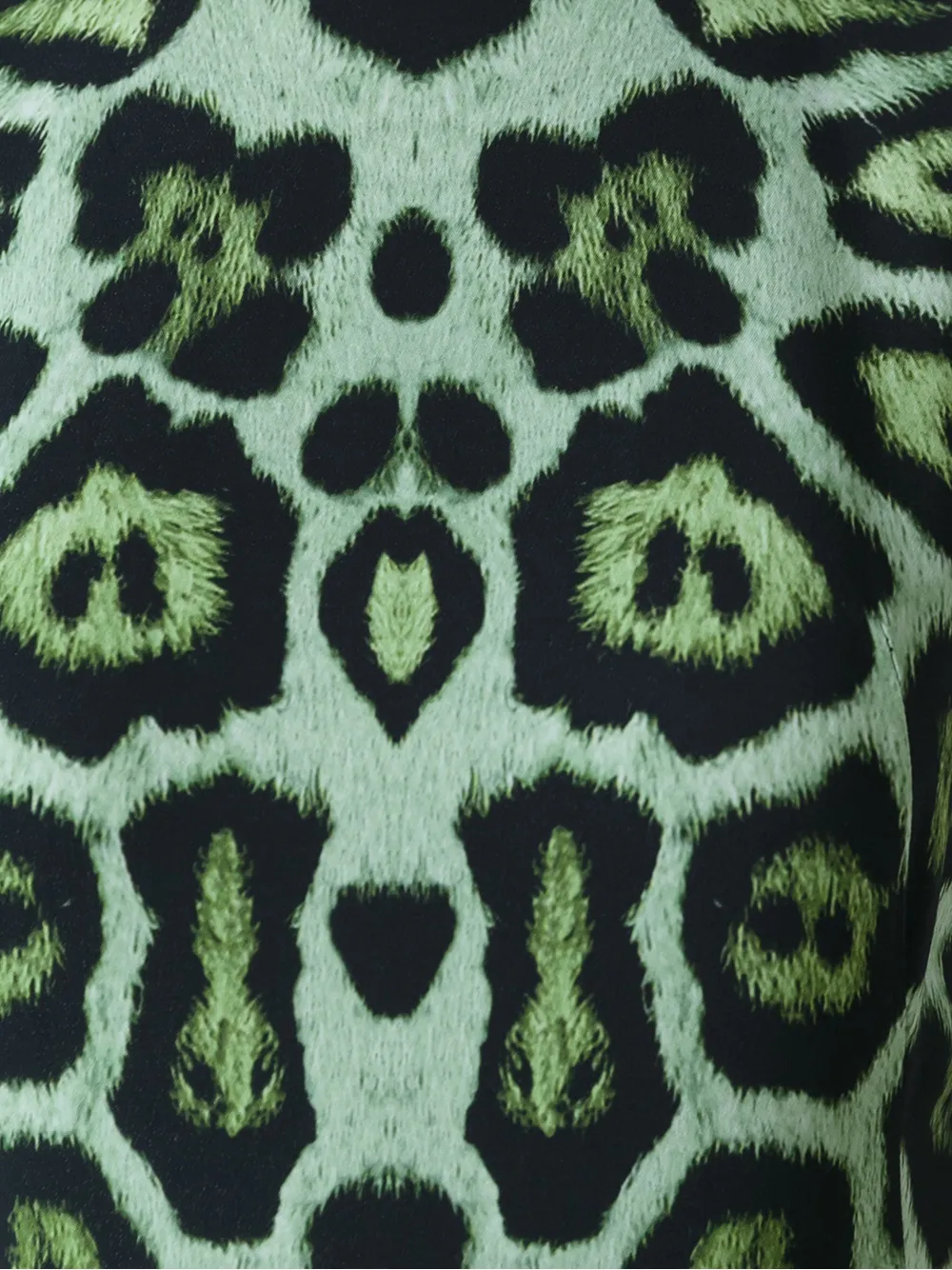 Givenchy Leopard Print A-line Dress in Green, view 5