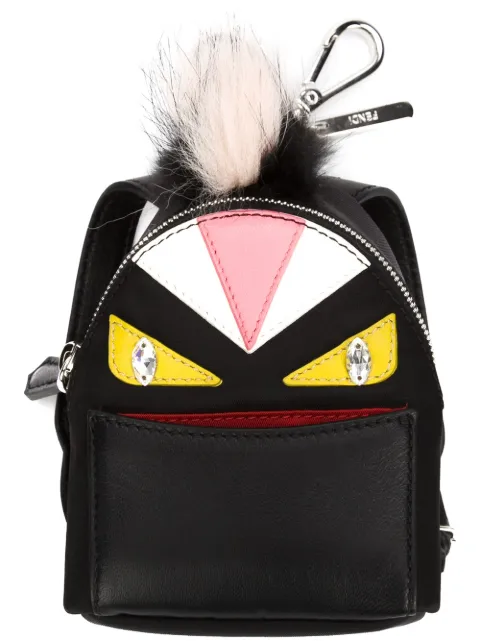 Fendi Bag Bugs Bag Charm - Black