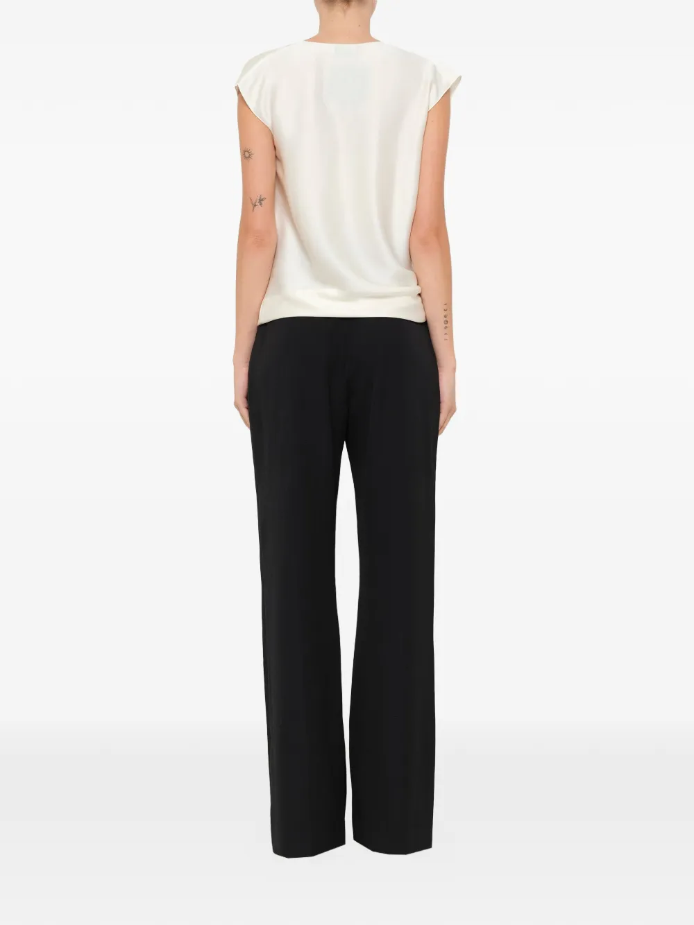  Lanvin Top Sin Mangas - Neutro 