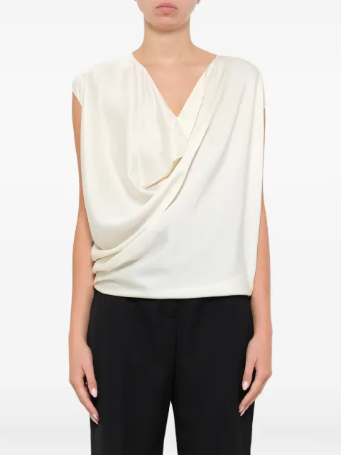 Lanvin sleeveless ruched top