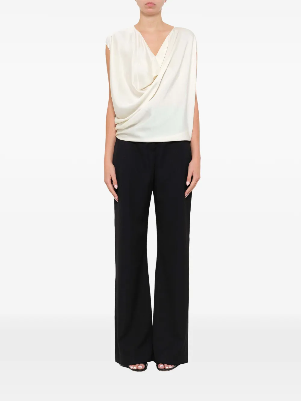  Lanvin Top Sin Mangas - Neutro 