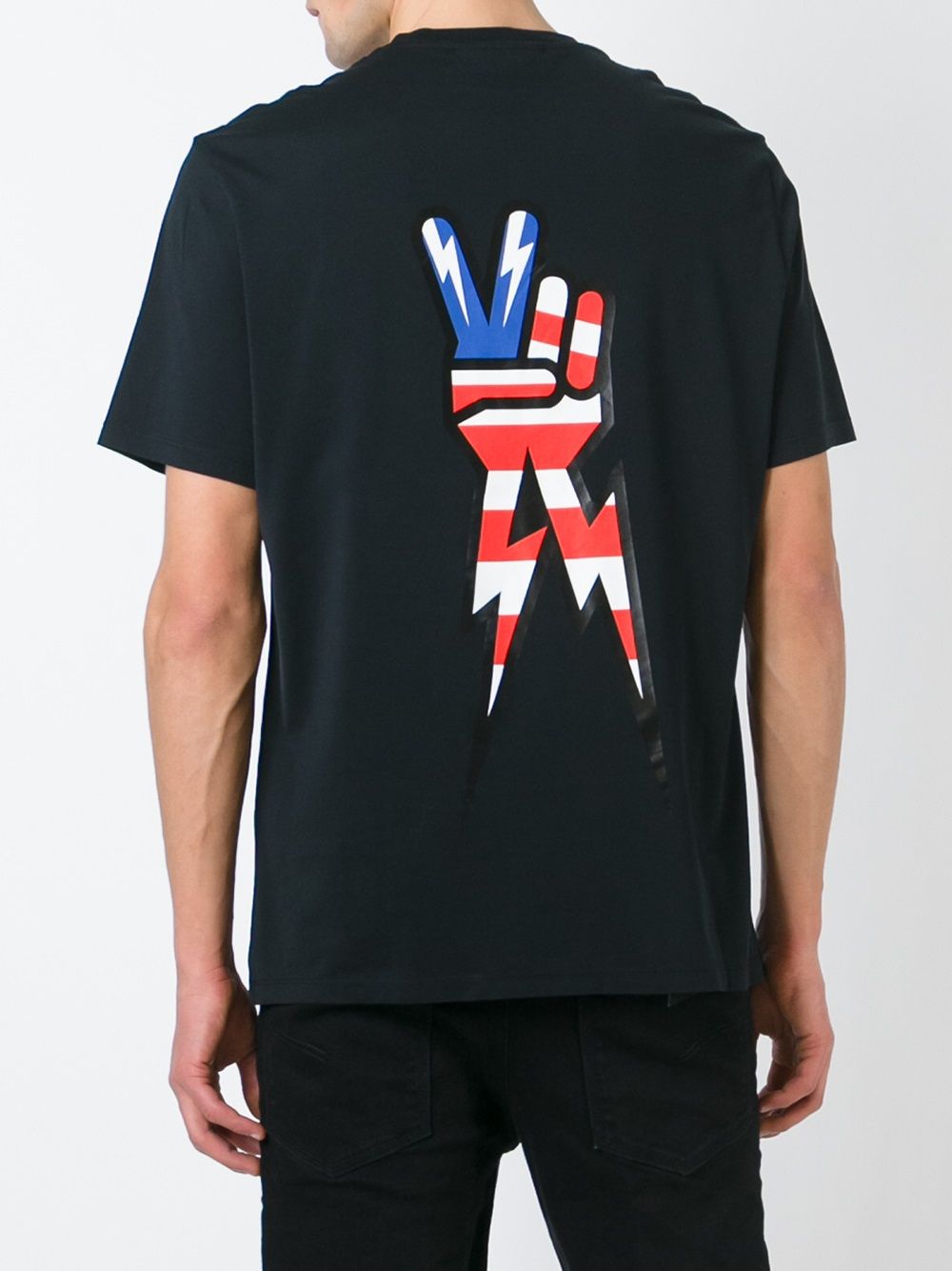 peace sign print t-shirt