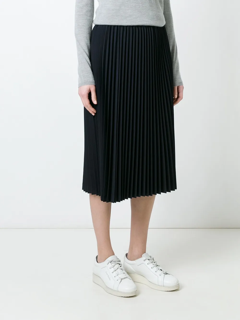  Comme Des Garçons Girl Pleated Midi Skirt - Blue 