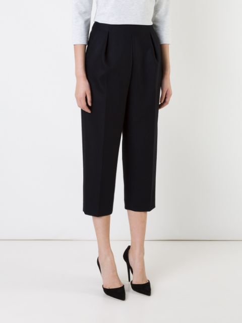 Fad Three Cropped Straight Trousers Farfetch