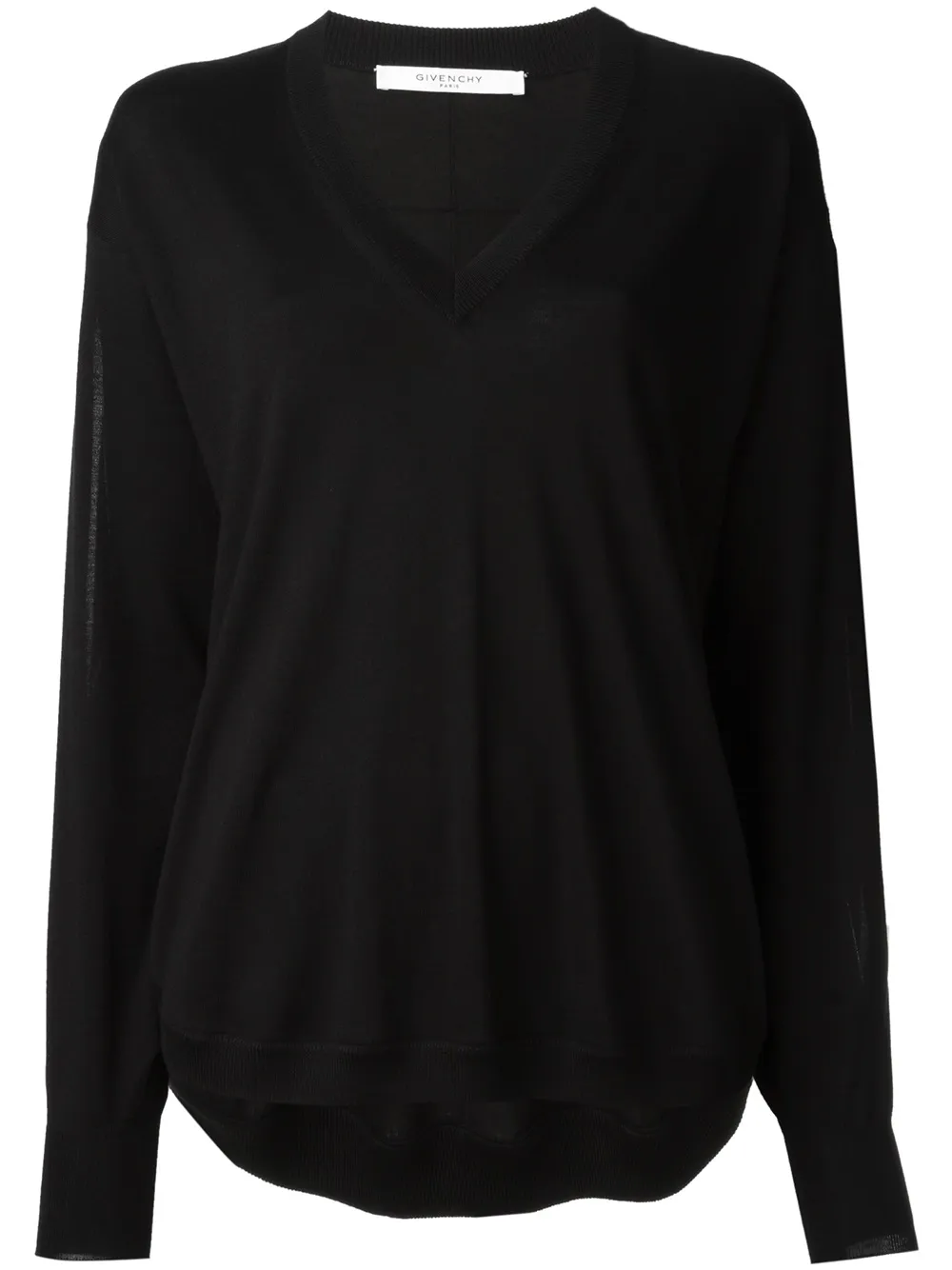 Givenchy Pullover mit geschlitzten Ärmeln - Schwarz