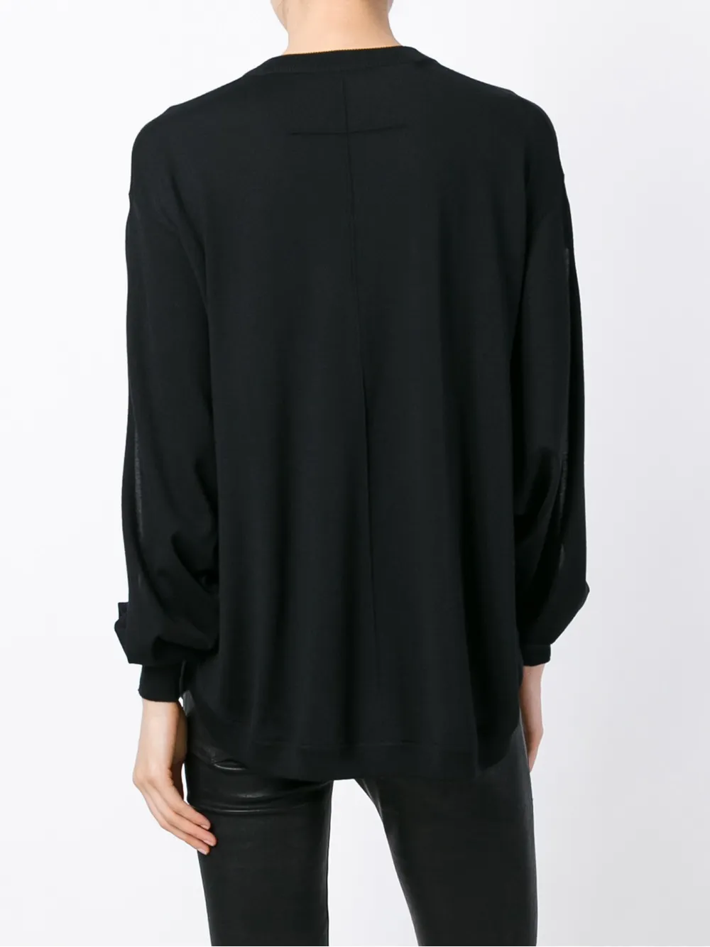 Givenchy slit sleeves sweater Zwart