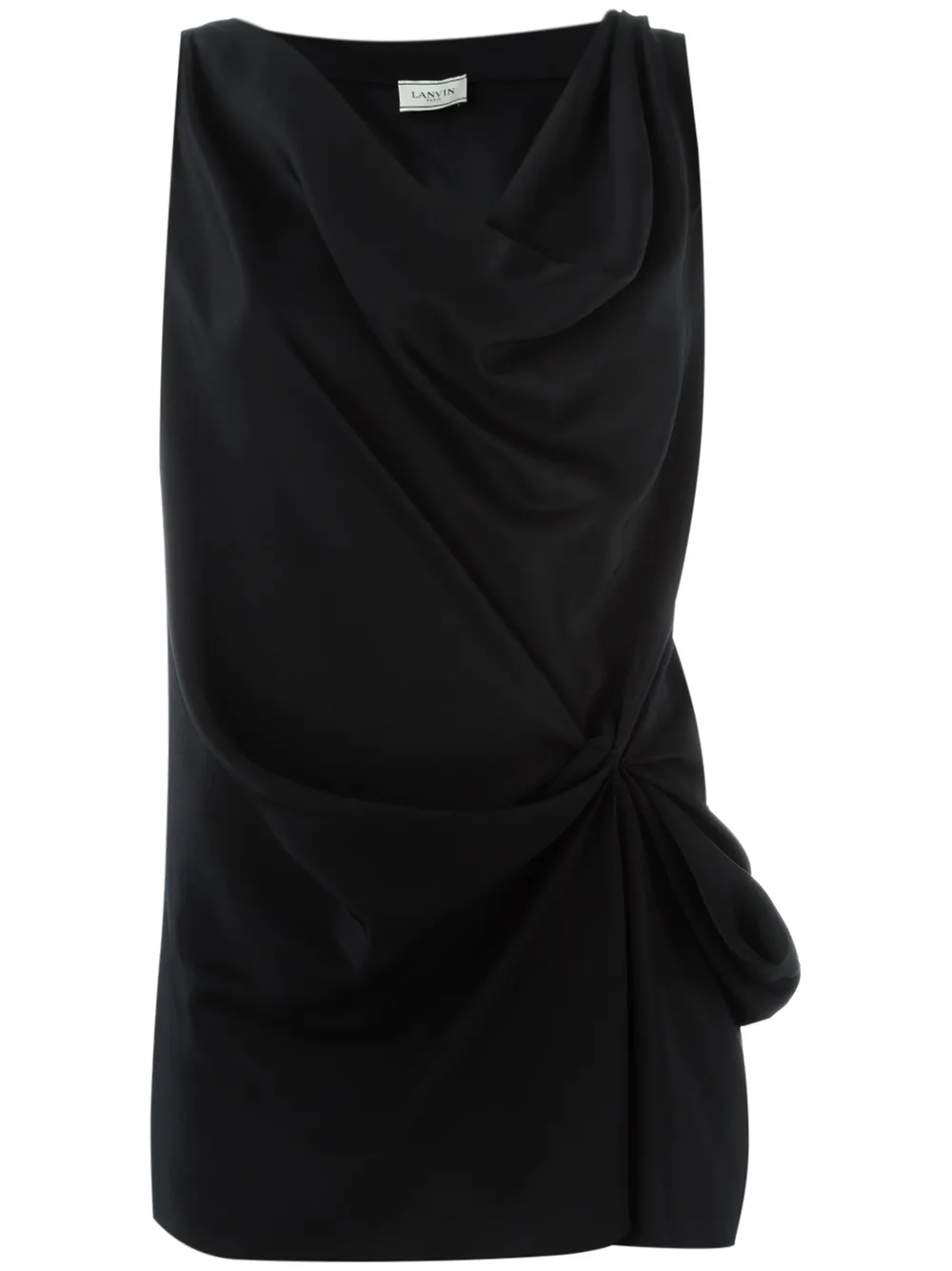 Lanvin Blusa drappeggiata - Nero