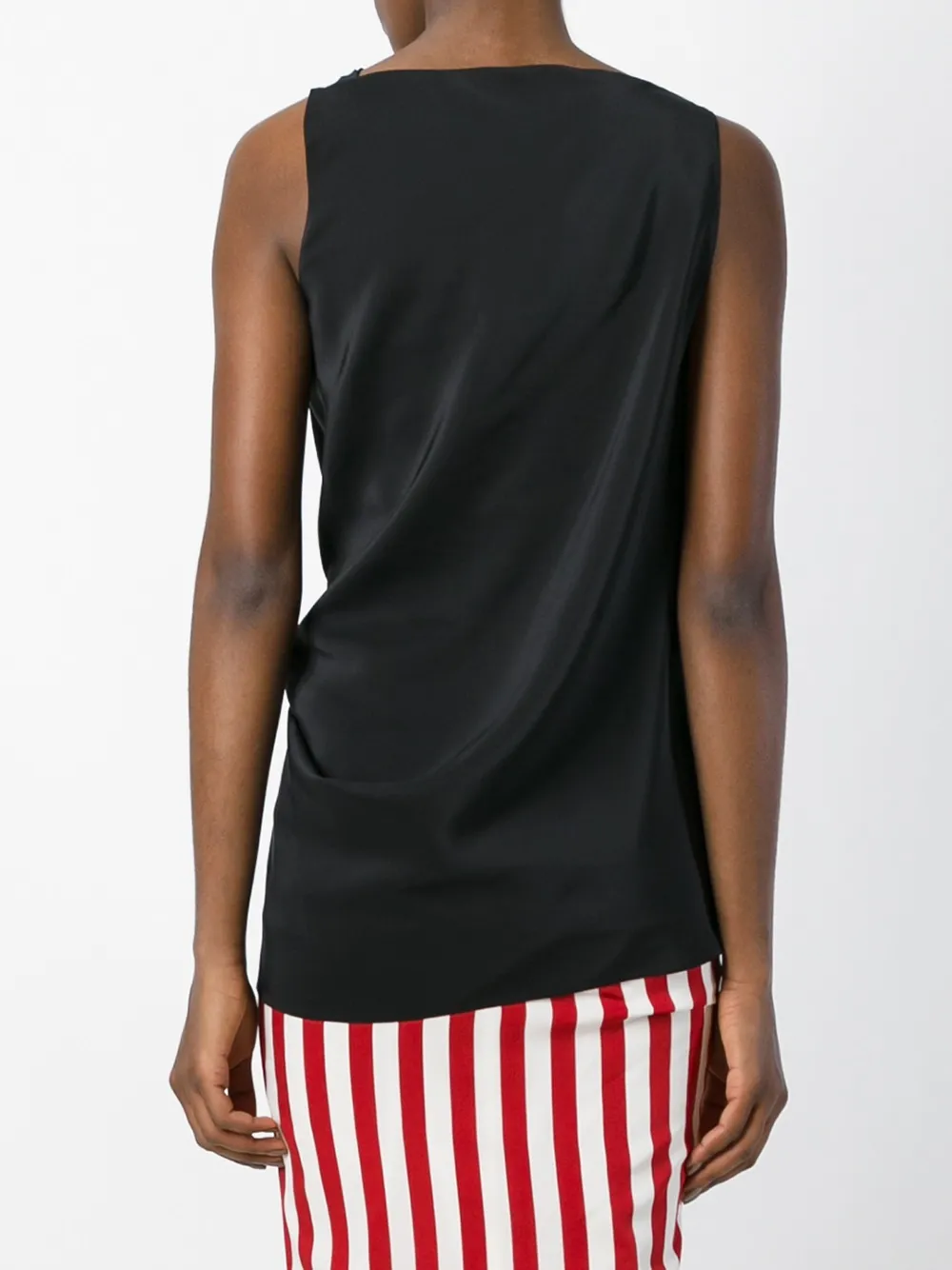Lanvin Gedrapeerde blouse met geknoopt detail Zwart
