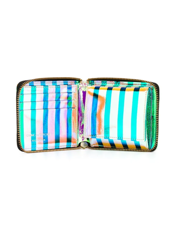 comme des garcons iridescent wallet