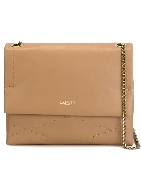 lanvin sugar quilted leather shoulder bag