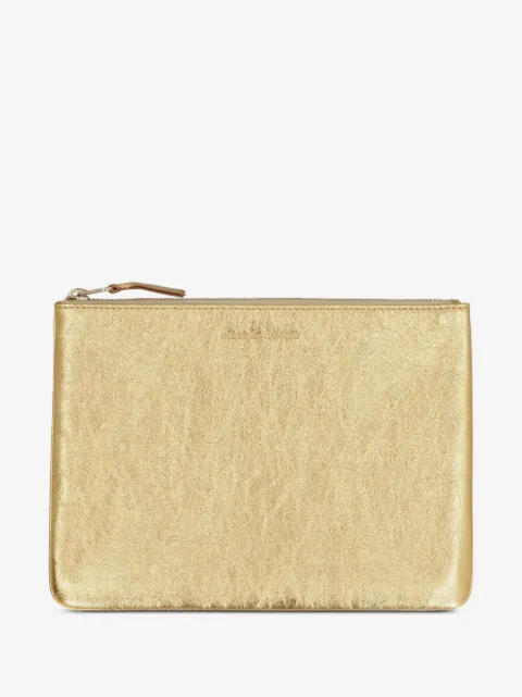 Comme Des Garçons Wallet logo-embossed leather purse
