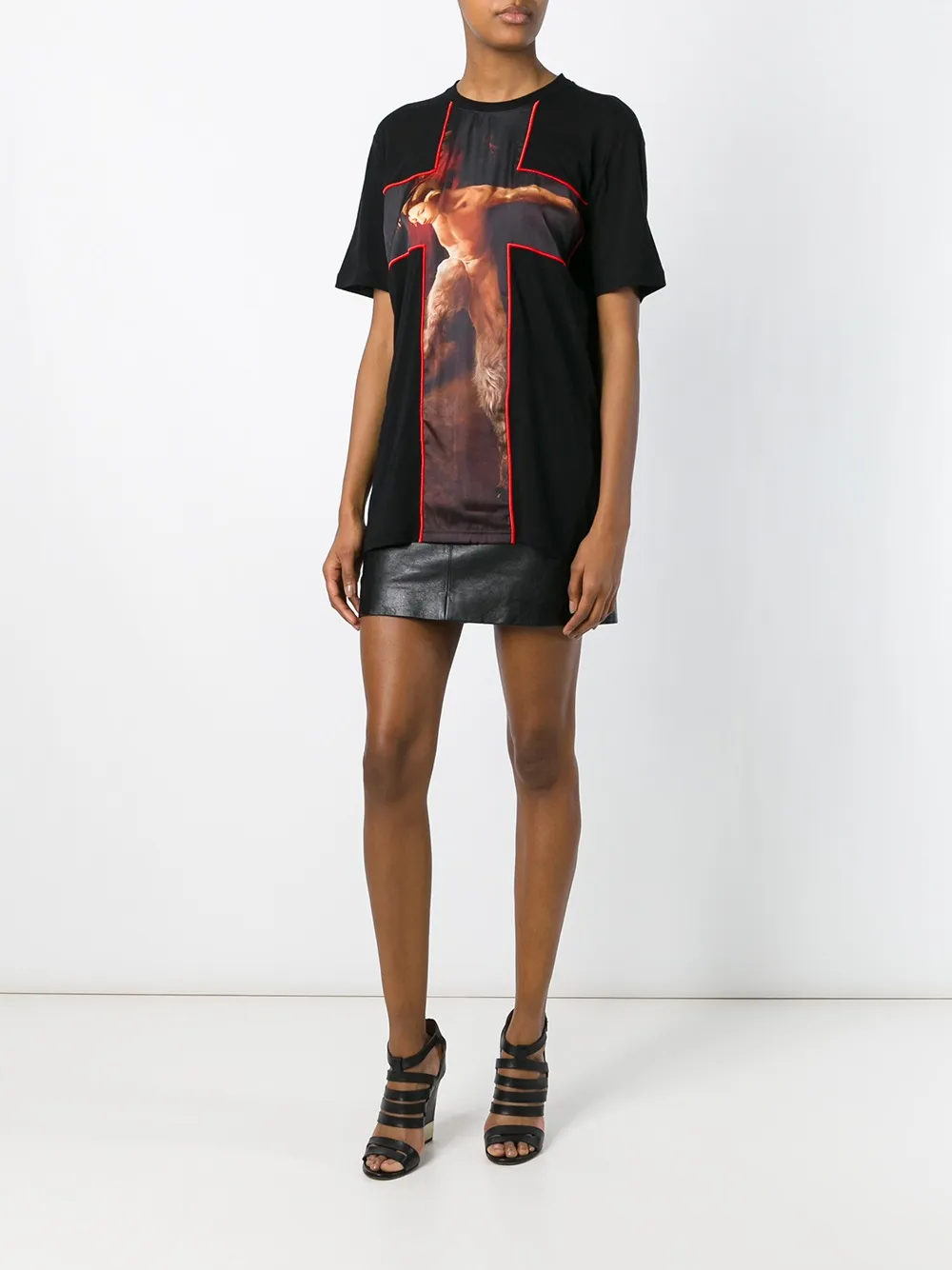 Givenchy Fauno print T-shirt Zwart