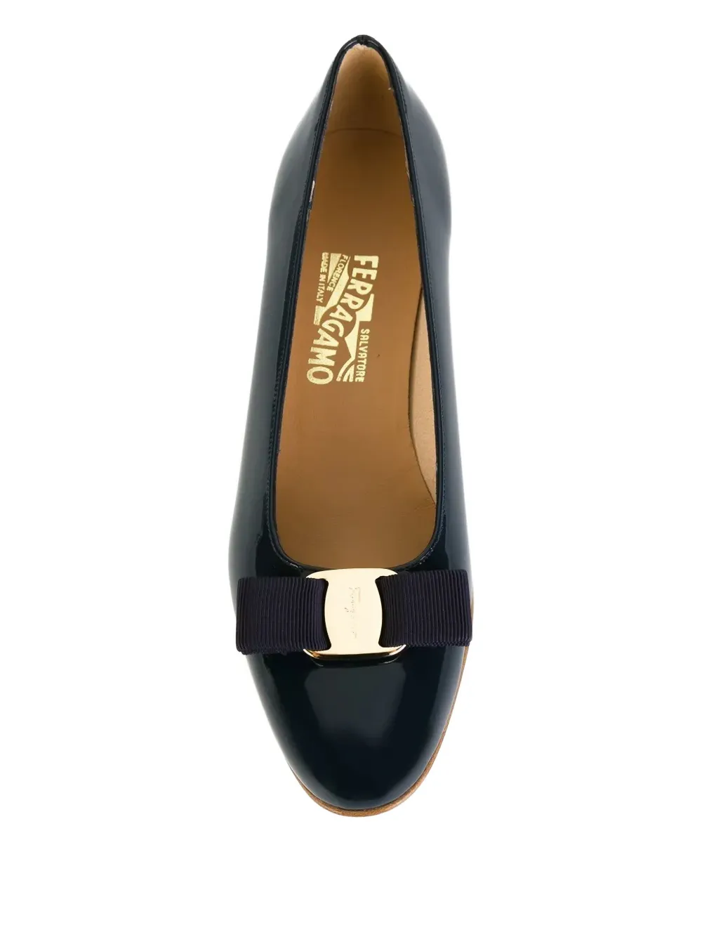 Ferragamo Vara bow pumps Blauw