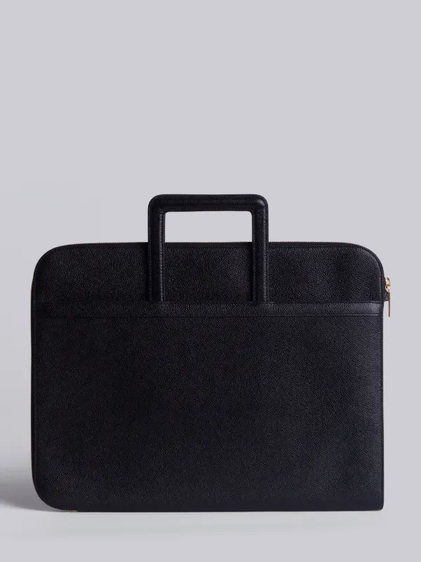 Leather Handle Portfolio In Smooth Calf