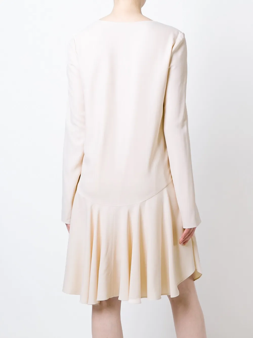 Chloé flared hem loose dress Roze
