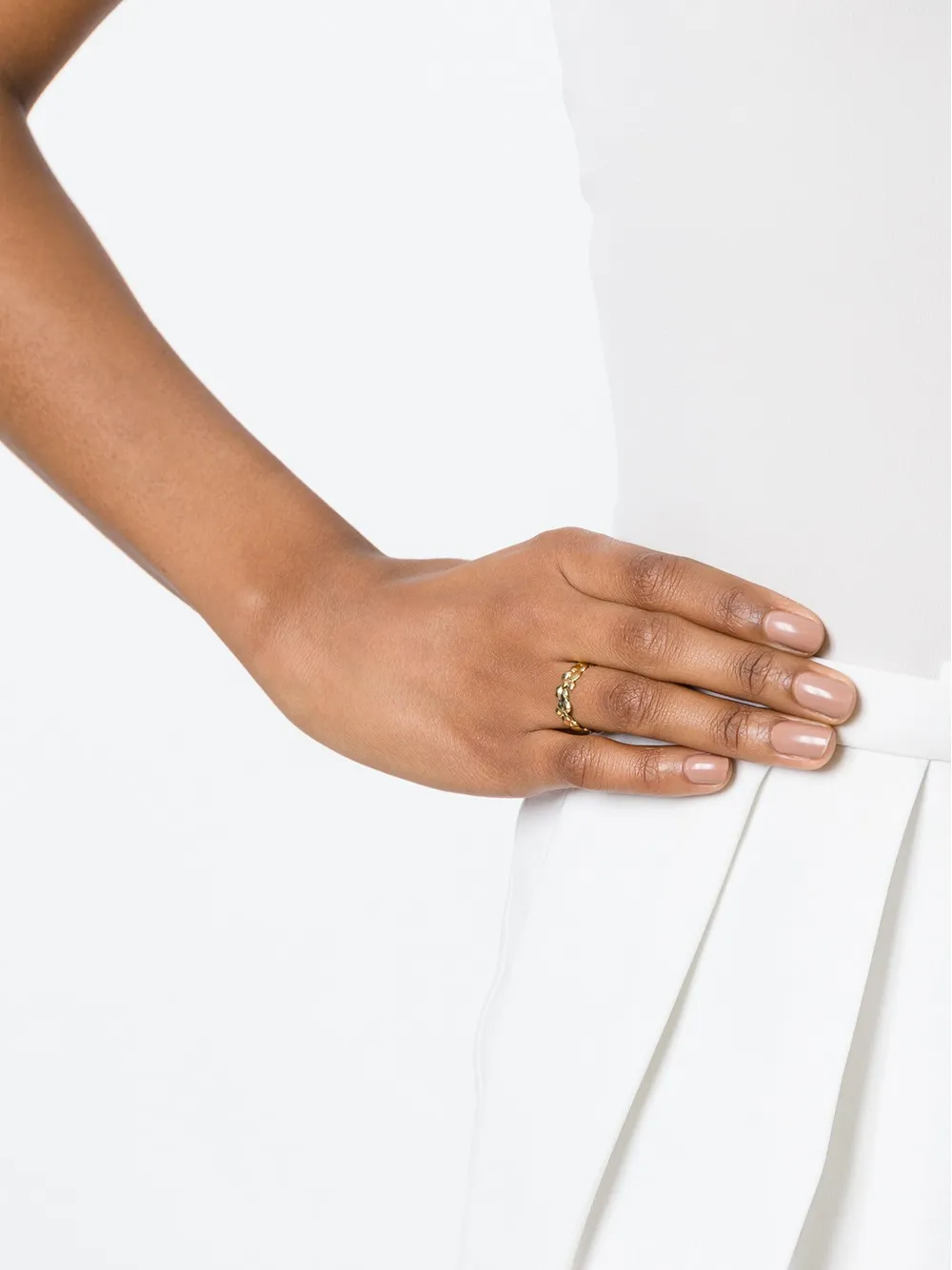 cobbled小号雕花戒指