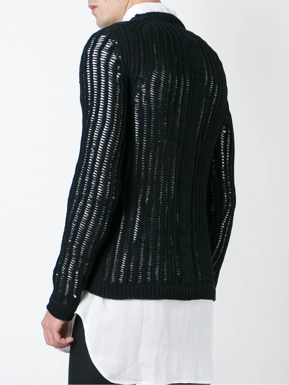 Rick Owens crew neck jumper Zwart