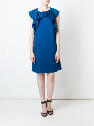 1 690 Lanvin Ruffled Shift Dress Online Fast Delivery Lanvin Ruffled Shift Dress