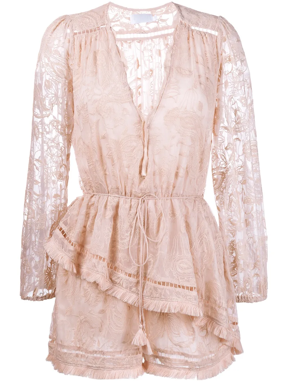 zimmermann henna floating fringe dress