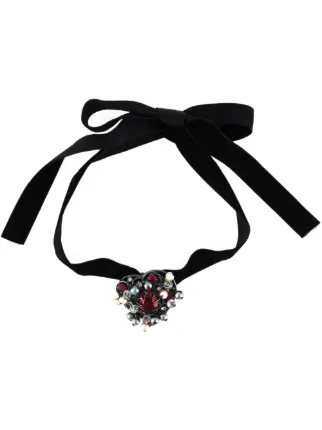 Heart Motif Choker Necklace - Farfetch