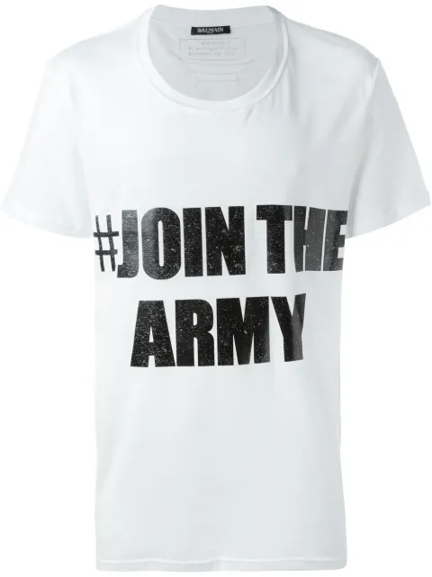 Balmain #Join the Army T-shirt