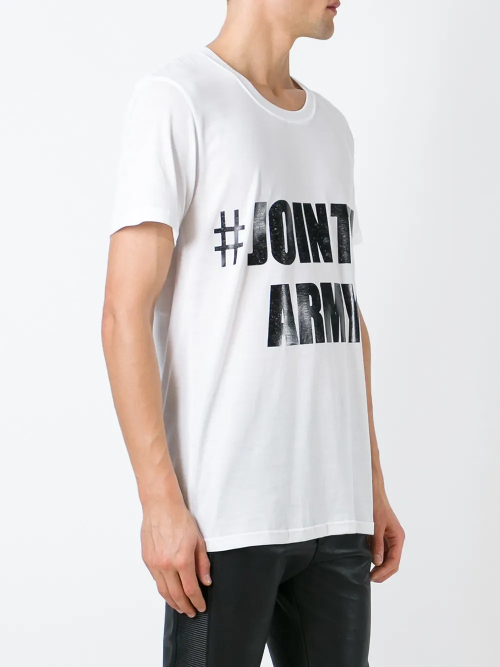Balmain #join The Army T-shirt In White
