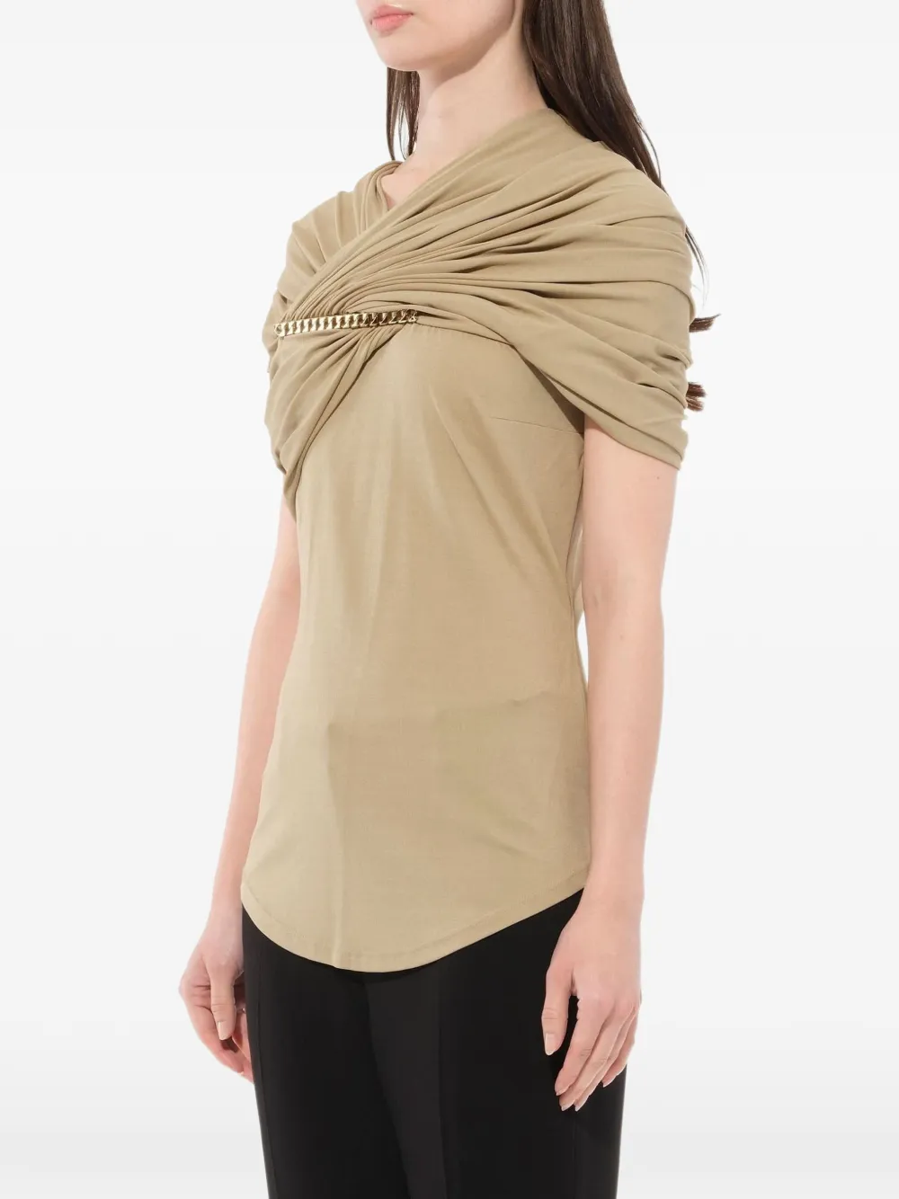 Givenchy twisted effect top Beige