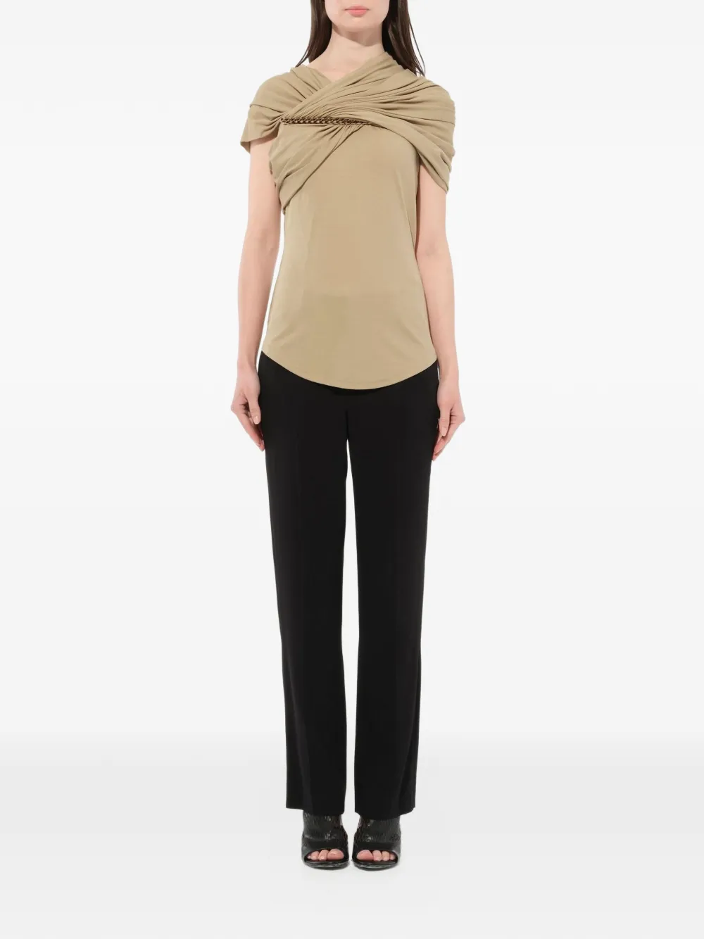 Givenchy twisted effect top Beige