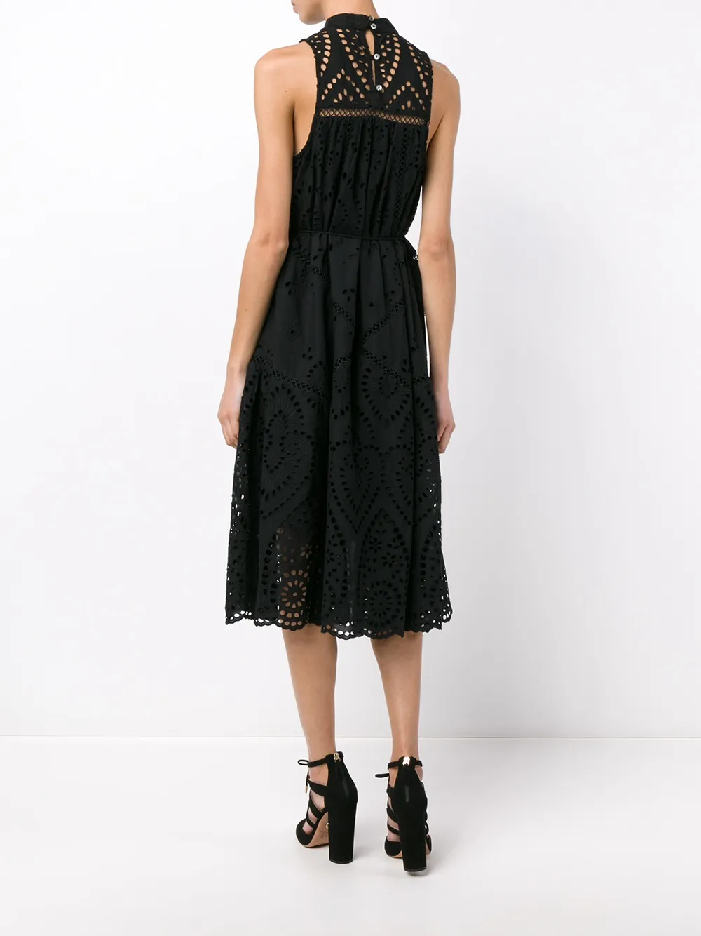 ZIMMERMANN Sleeveless Lace Dress Zwart