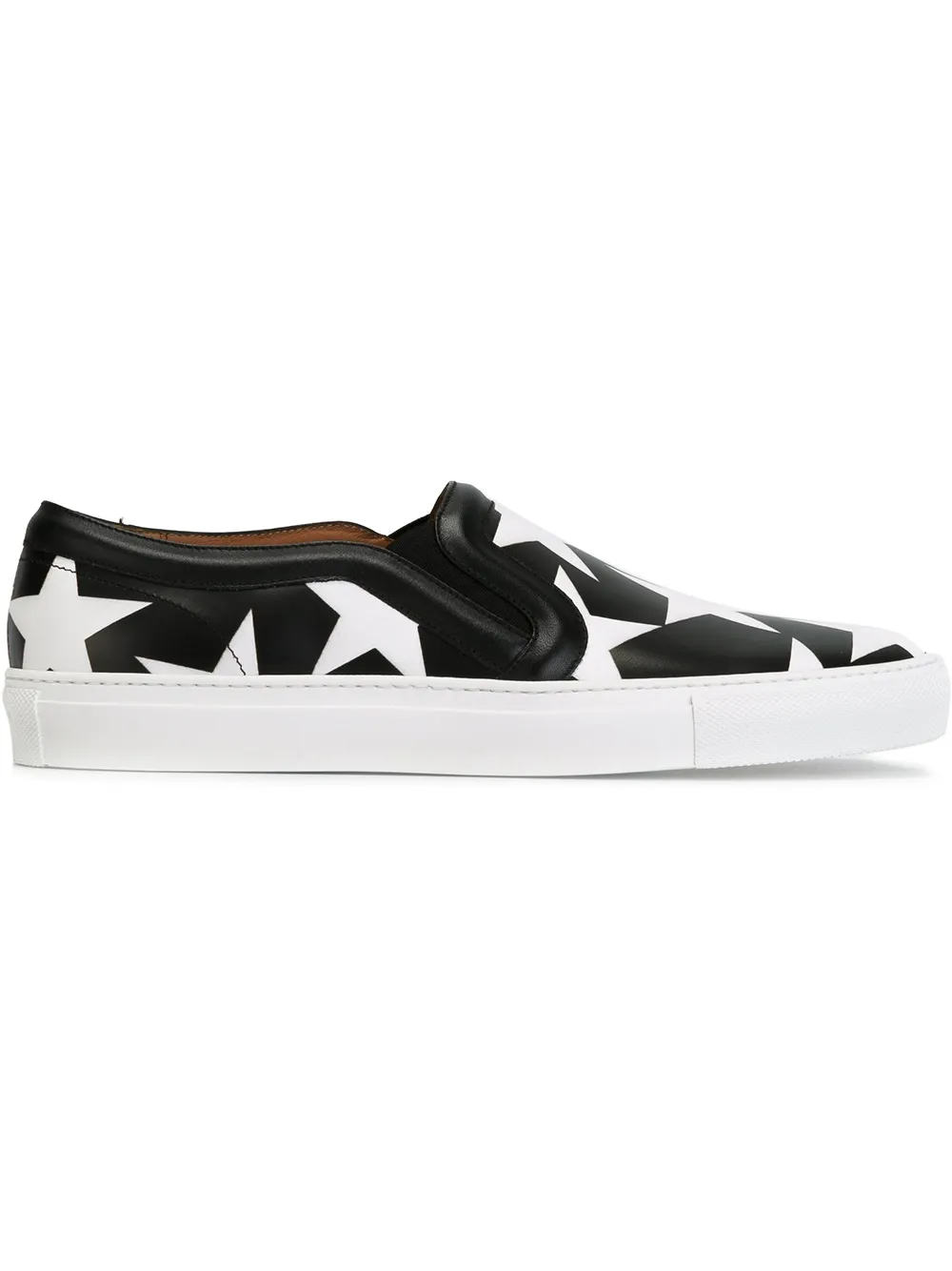 Givenchy star print slip-on sneakers - Black