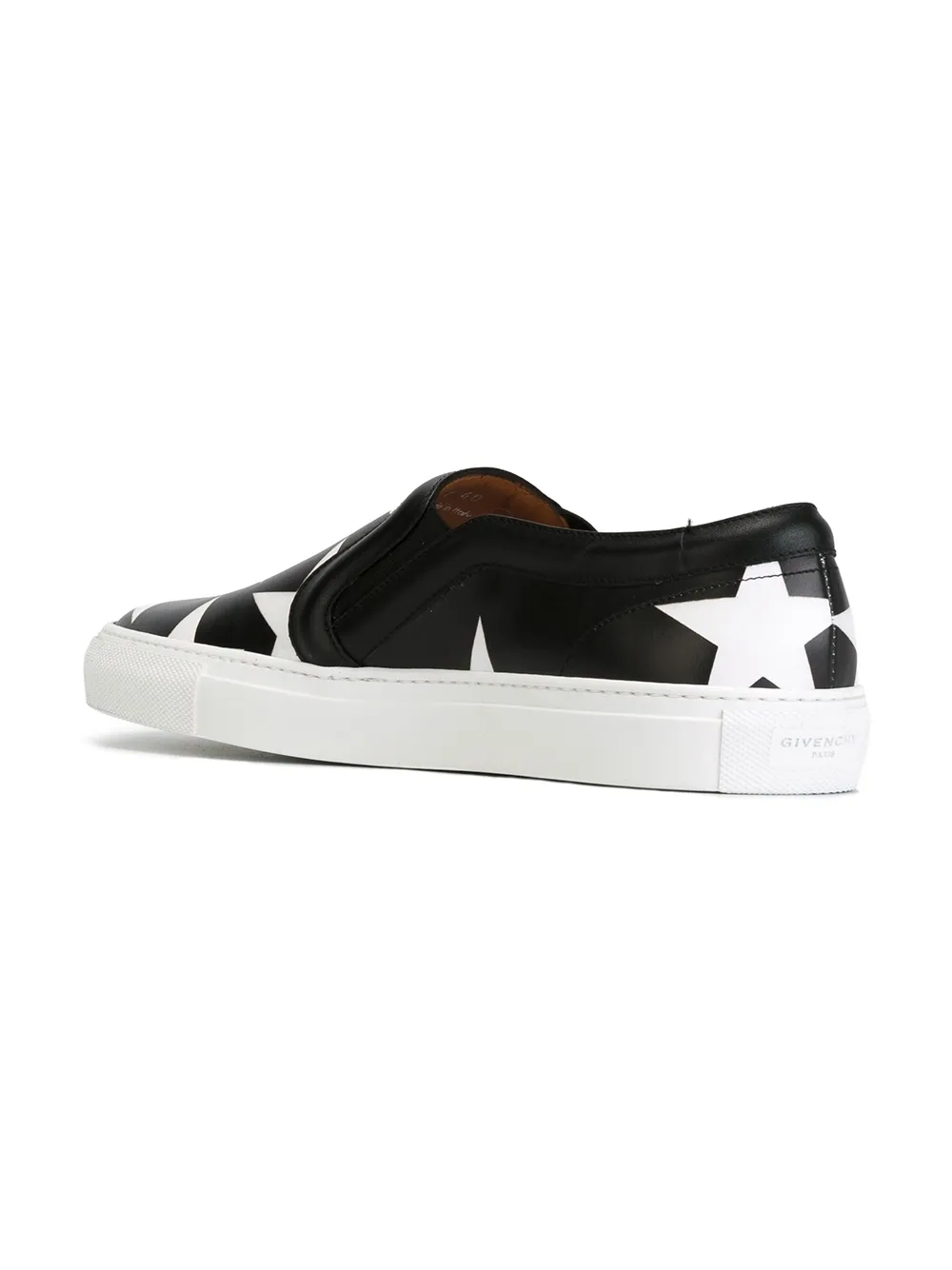 Givenchy star print slip-on sneakers Zwart
