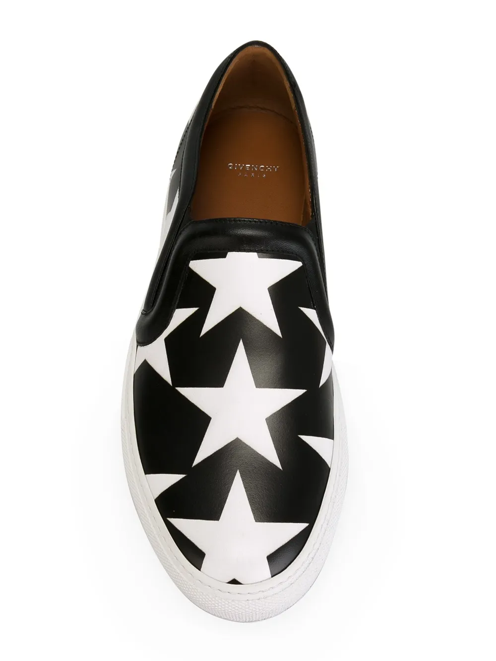 Givenchy star print slip-on sneakers Zwart