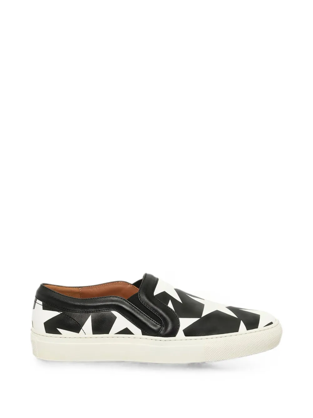 Givenchy star print slip-on sneakers Zwart