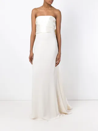 Lanvin Strapless Wedding Dress Farfetch Lanvin Strapless Wedding Dress