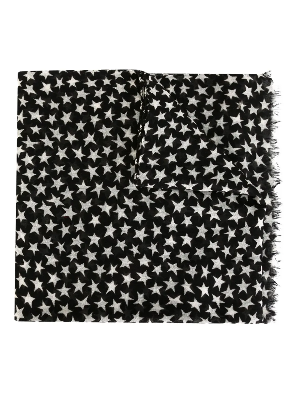 Saint Laurent star print scarf | Black | Image 1